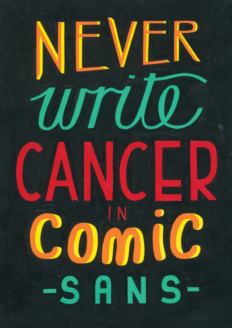 Comic Sans for Cancer